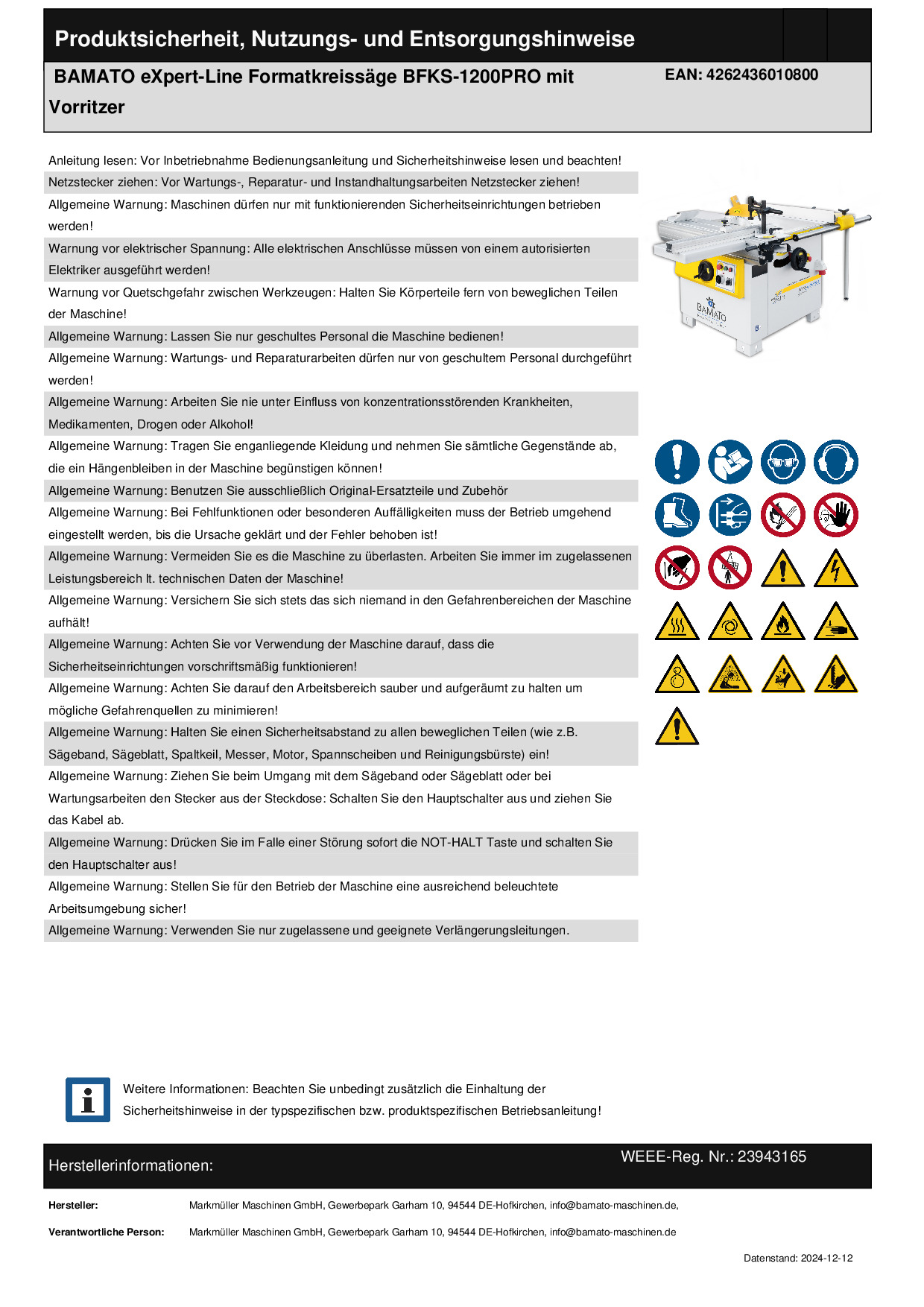 Sicherheitsdatenblatt