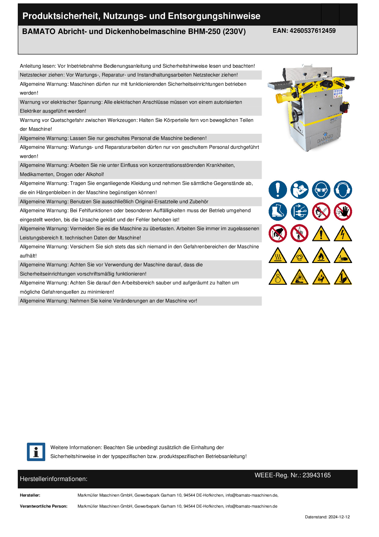 Sicherheitsdatenblatt