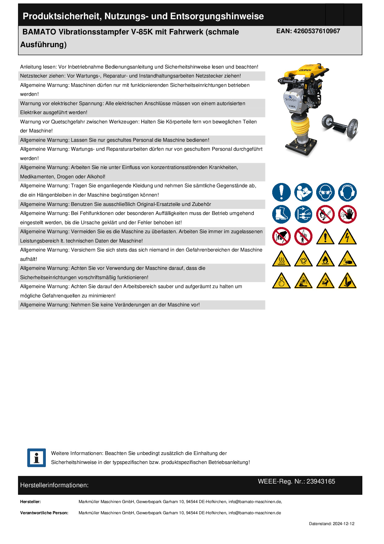 Sicherheitsdatenblatt