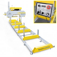 BAMATO Blockbandsäge BBSW-660GPRO mit Benzinmotor und elektrischer Höhenverstellung 