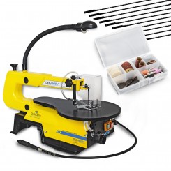 BAMATO Dekupiersäge DEK-1600V inkl. 10 Sägeblätter und 64 tlg. Werkzeug-Set 