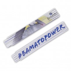 BAMATO Profi Handwerker-Zollstock mit Aufdruck #BAMATOPOWER 
