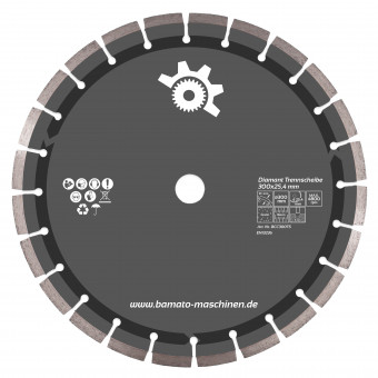 BAMATO Diamant Trennscheibe 300 x 25,4 mm 