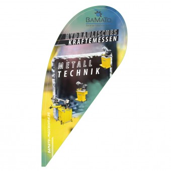 BAMATO Beach Flag "Tropenform" mit hochwertigem Direktdruck (Motiv 4) 